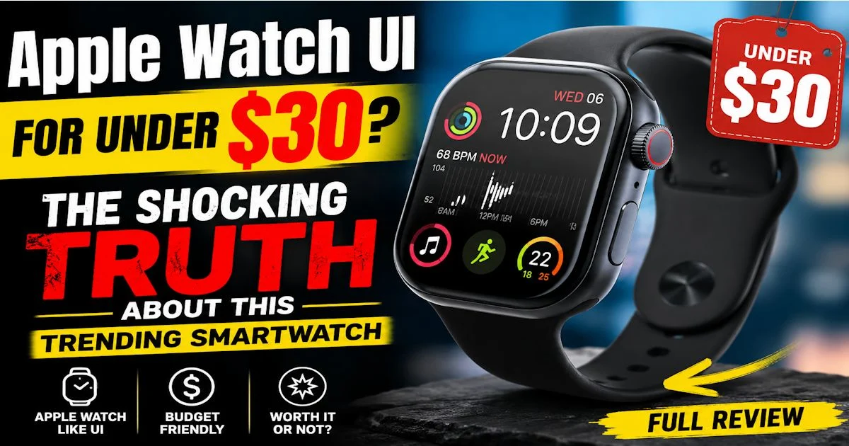 Apple Watch UI for under $30? The shocking truth about this trending smartwatch